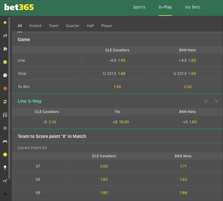 bet365 live betting