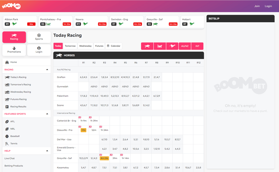 Boombet Horse racing